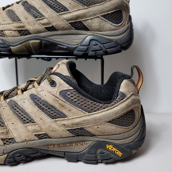 Merrell Walnut Moab 2 Ventilator Vibram Outdoor Trail Hiking Shoes Men'sSz 9.5 - Picture 8 of 12